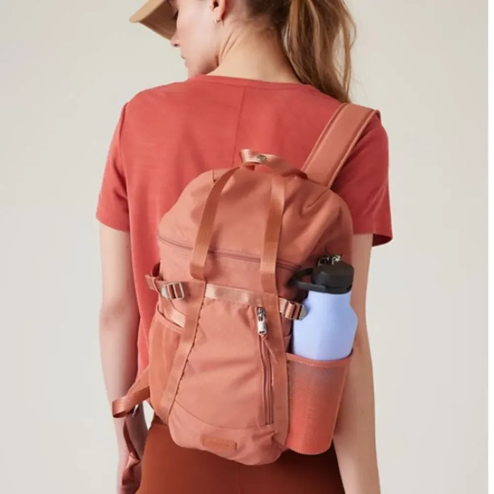 Athleta Excursion Backpack Snapdragon Rose Lightweight Hiking Travel Bag